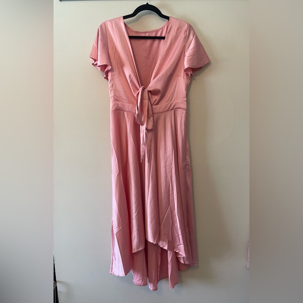 Silk midi dress